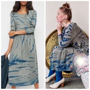 Anthropologie Dolan Eliska Tie-Dye Long-Sleeve Dress Size Medium